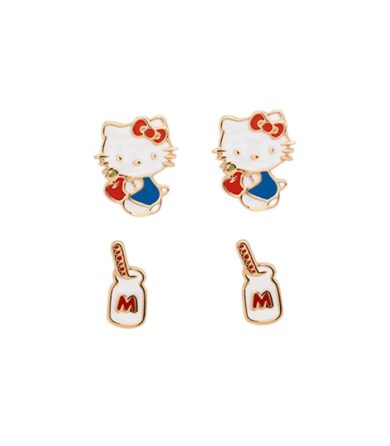 Aretes Hello Kitty B129 Dorado