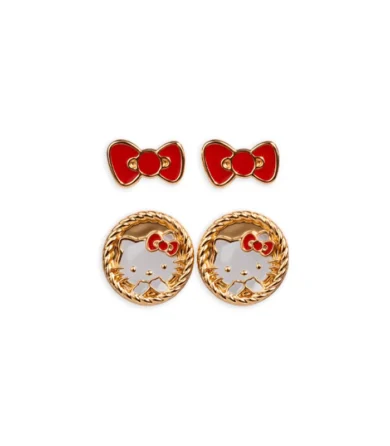 Aretes Hello Kitty B134 Dorado