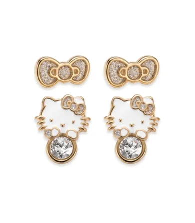 Aretes Hello Kitty B135 Dorado