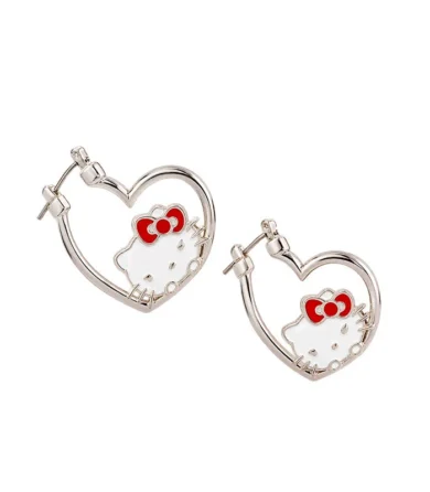 Aretes Hello Kitty B136 Plateado