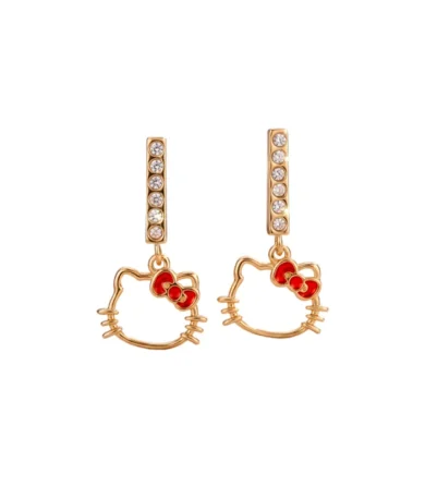 Aretes Hello Kitty B137 Dorado