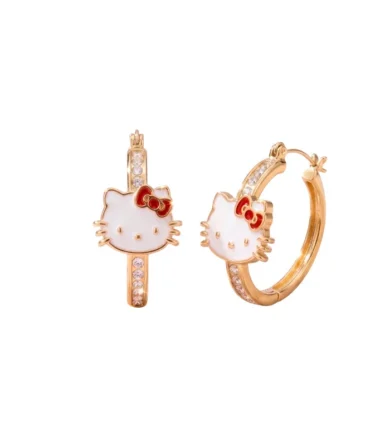Aretes Hello Kitty B138 Dorado