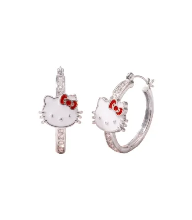 Aretes Hello Kitty B138 Plateado