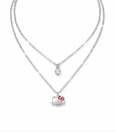 Collar Hello Kitty B139 Plateado