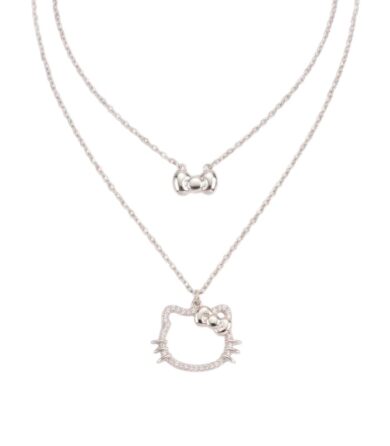 Collar Hello Kitty B142 Plateado